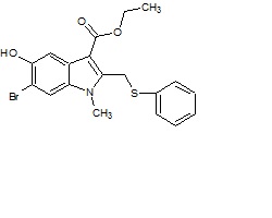 6-溴-5-羟基-1-甲基-2-(苯基硫甲基)吲哚-3-甲酸乙酯